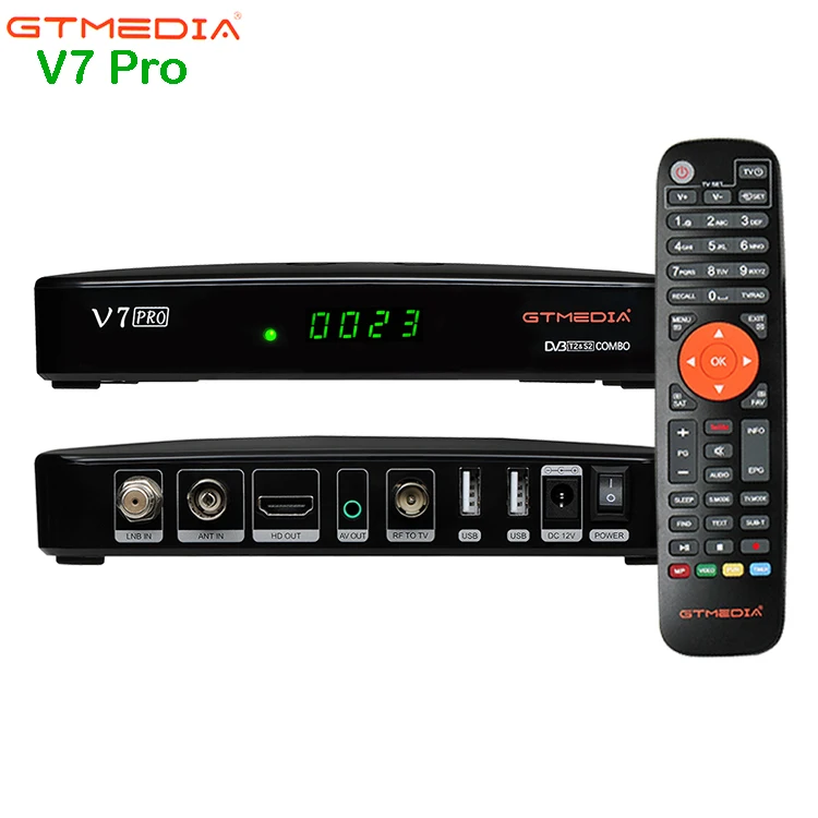  GTmedia V7 Pro Plus DVB-S/S2 + T/T2 DVB-T2 спутниковый ресивер HD 1080P DVB T2 Поддержка Cccam Newcam через usb Wifi dongle