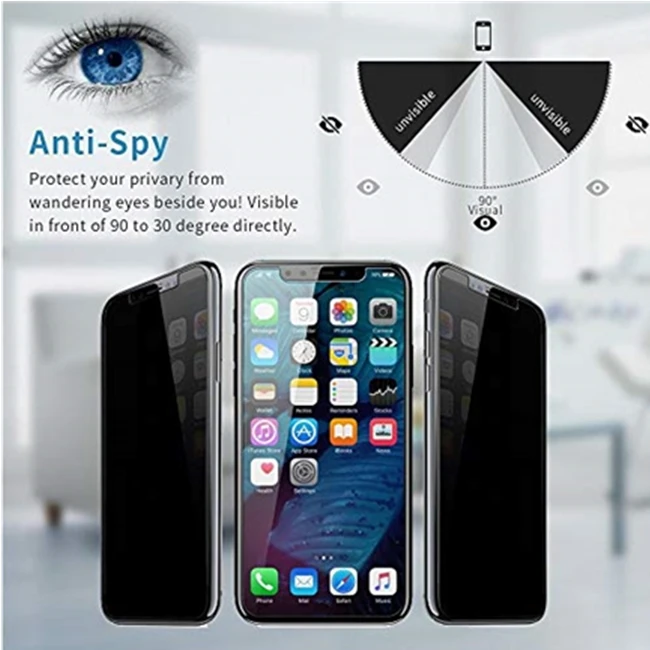 Горячая продажа мобильного телефона анти конфиденциальности Защитная пленка для iPhone 11 Pro