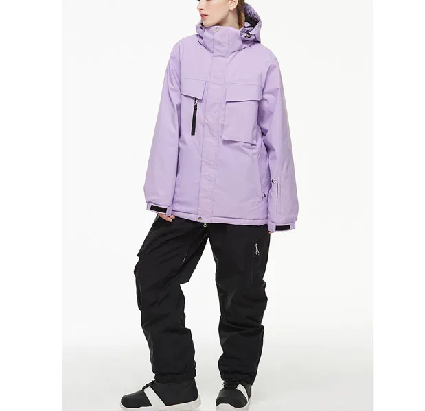 Girls Ski Jacket Winter Outdoor Warm Snow Coat Kids Snowboarding Windproof Jacket with Hood