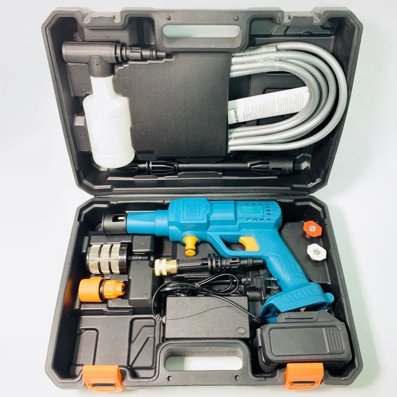 Factory Cheap Cordless Portable Battery power Electric household car wash machine pump Car washer