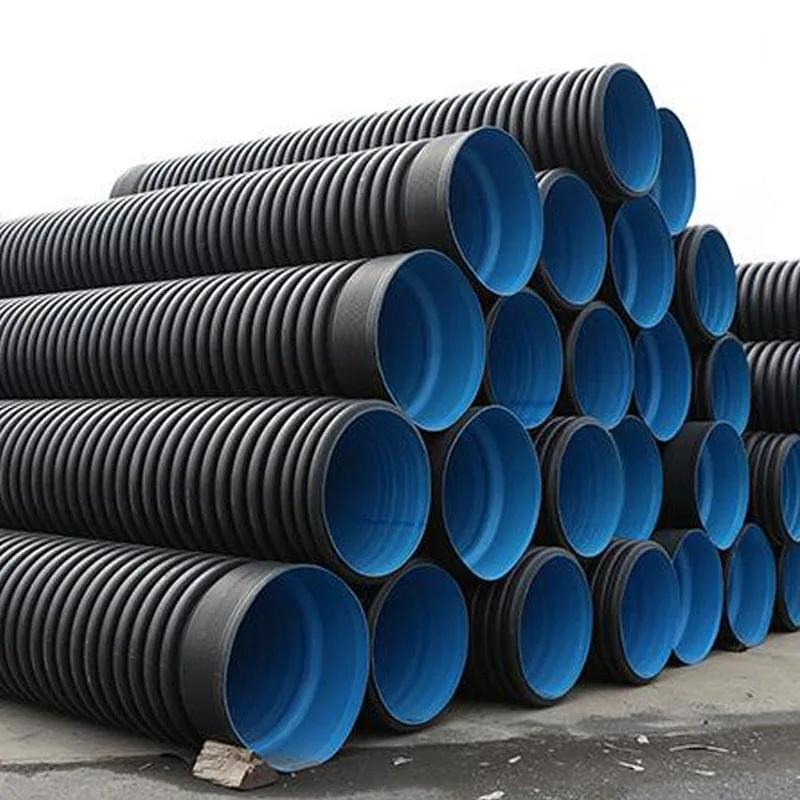 Большой размер 48 дюймов 80 SN4 SN8 PE100 HDPE Двухстенная гофрированная канализационная дренажная труба