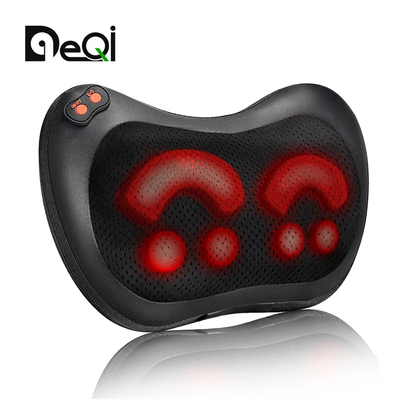 New Product idea 2024 Shiatsu infrared electric massage pillow with heat back and neck massager pillow body relax