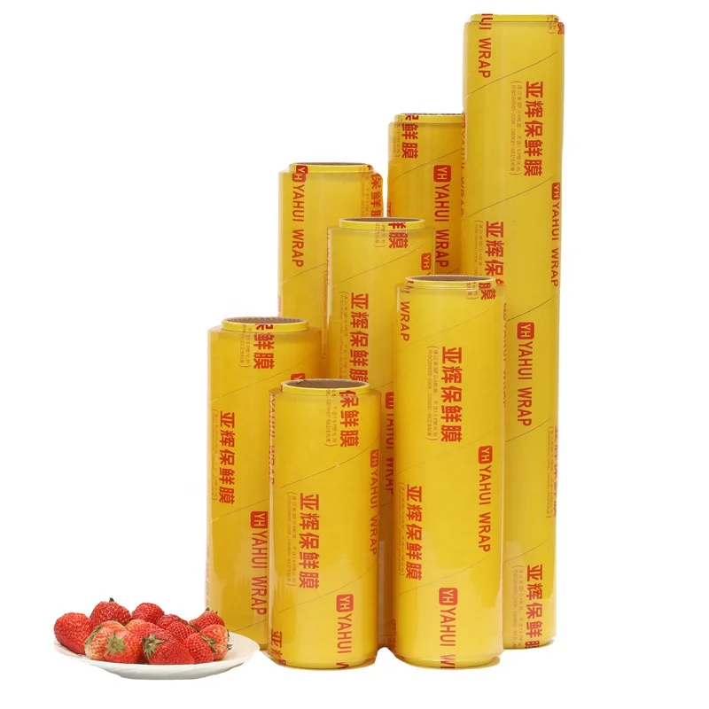 Wholesale Cling Food Film for Yellow Wrap Plastic Film Mill