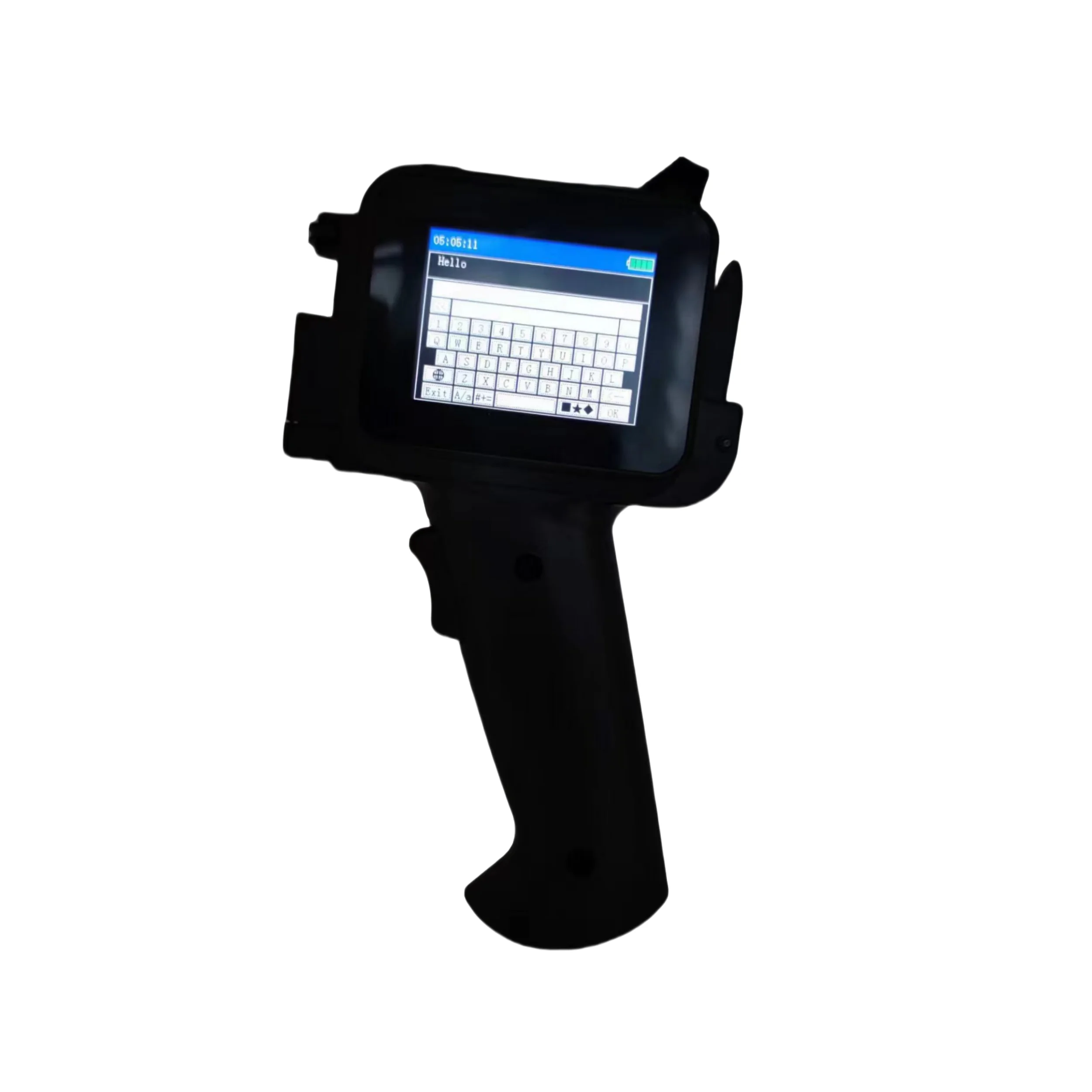 2024 New Arrival Handheld TIJ Inkjet Printer Touch Screen Printing Coding Machine on Flat Round Surface for Plastic Metal Glass