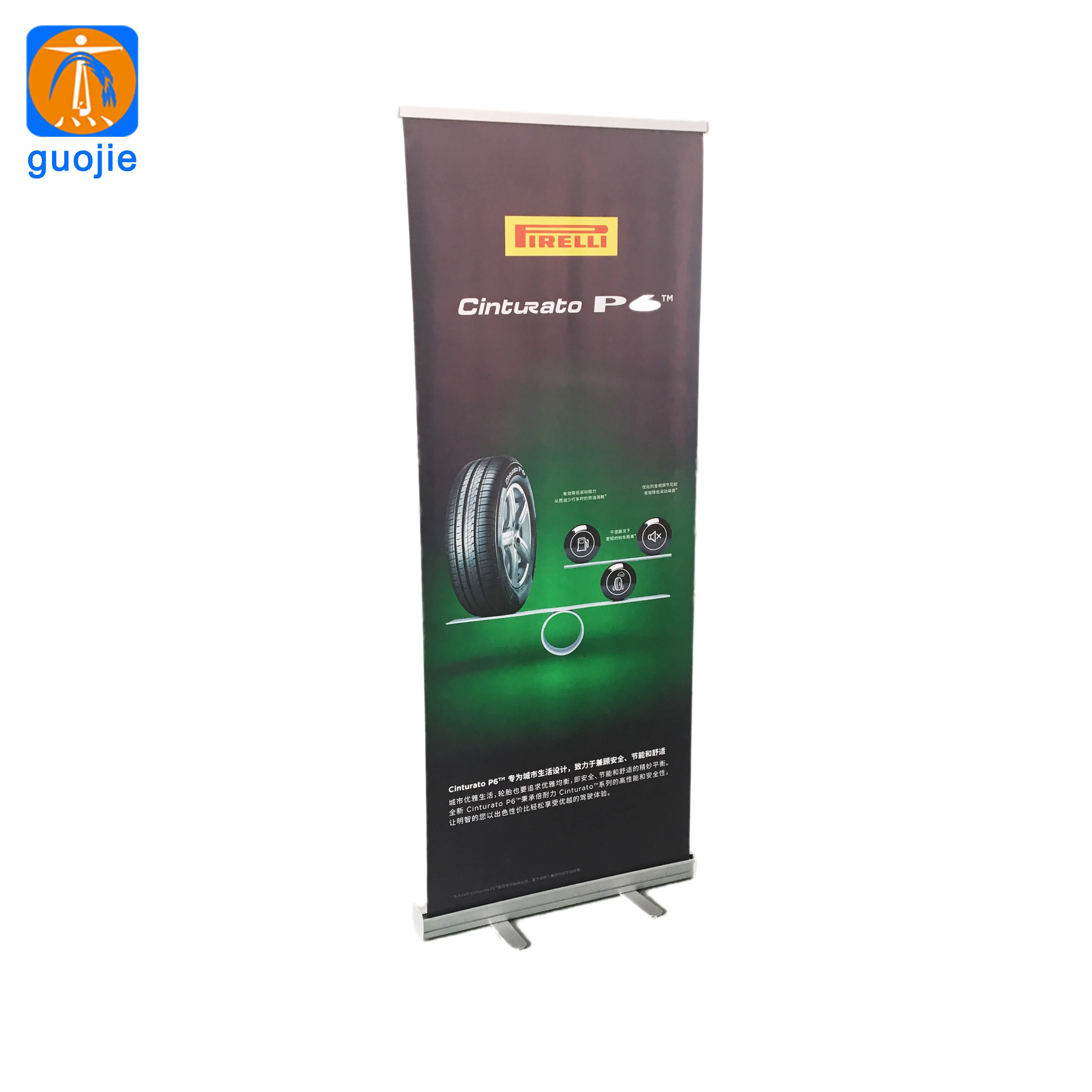 Digital Print Advertising Aluminum Pull Up Banner Portable Retractable Roll Up Banner