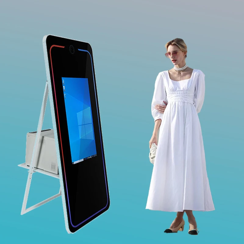 Hot Sell Selfie Photomaton Me Photo Booth 360 Kiosk Selfie Magic Mirror Photobooth Shell Machine