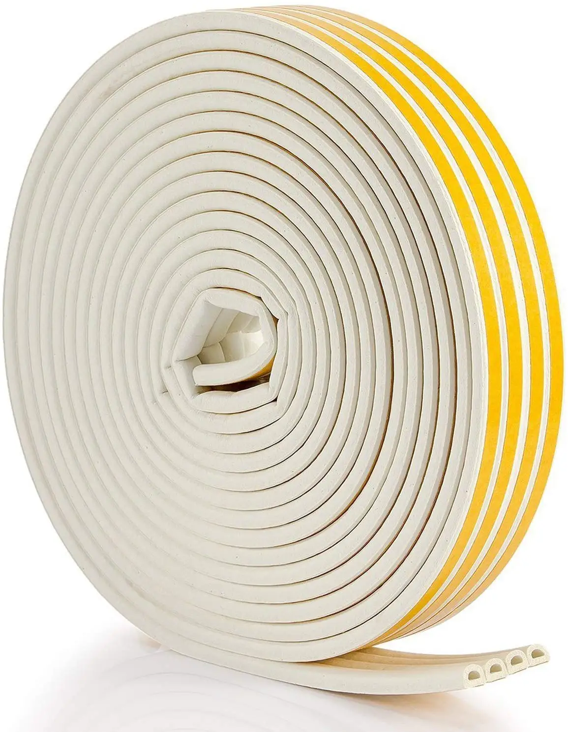 Windproof Soundproof Exchusion silicone pvc rubber foam sliding door and window weather sealing trip with Self Adhesive