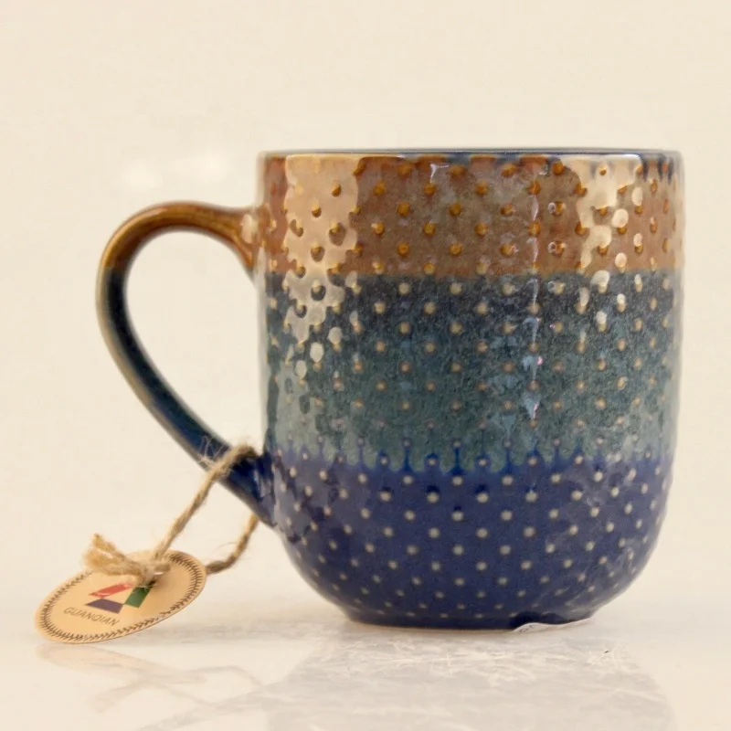 2020 Popular top grade ceramic stoneware reactive glazed colorful coffee mug ceramic milk cup