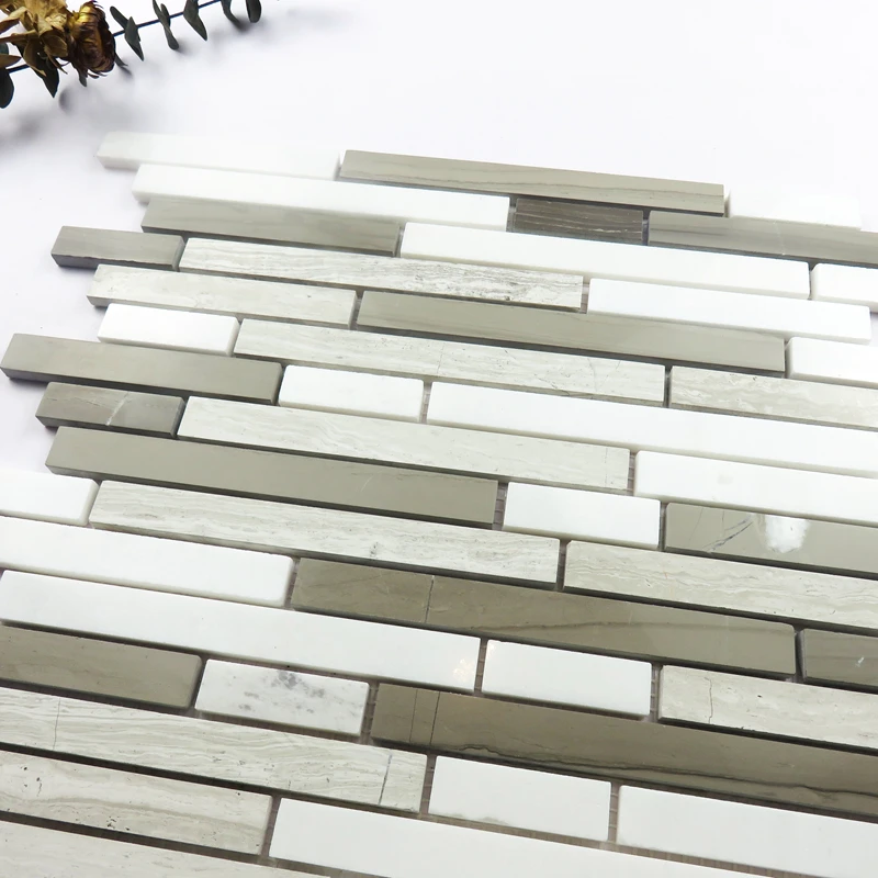 Good price Tumble Backsplash Kitchen Marble Mosaic Tile