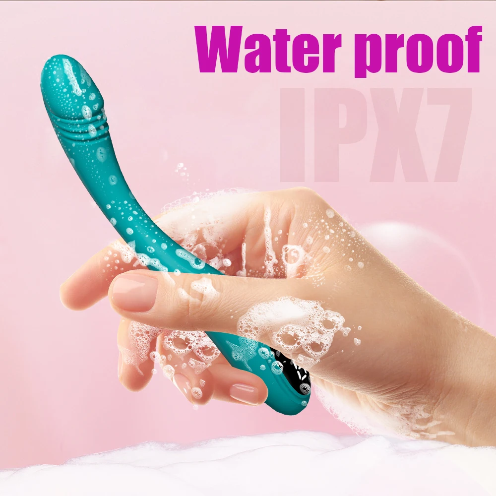 Mini Wand Vibrator LCD Display Masturbation Machine Female Vibrator Toys for Women