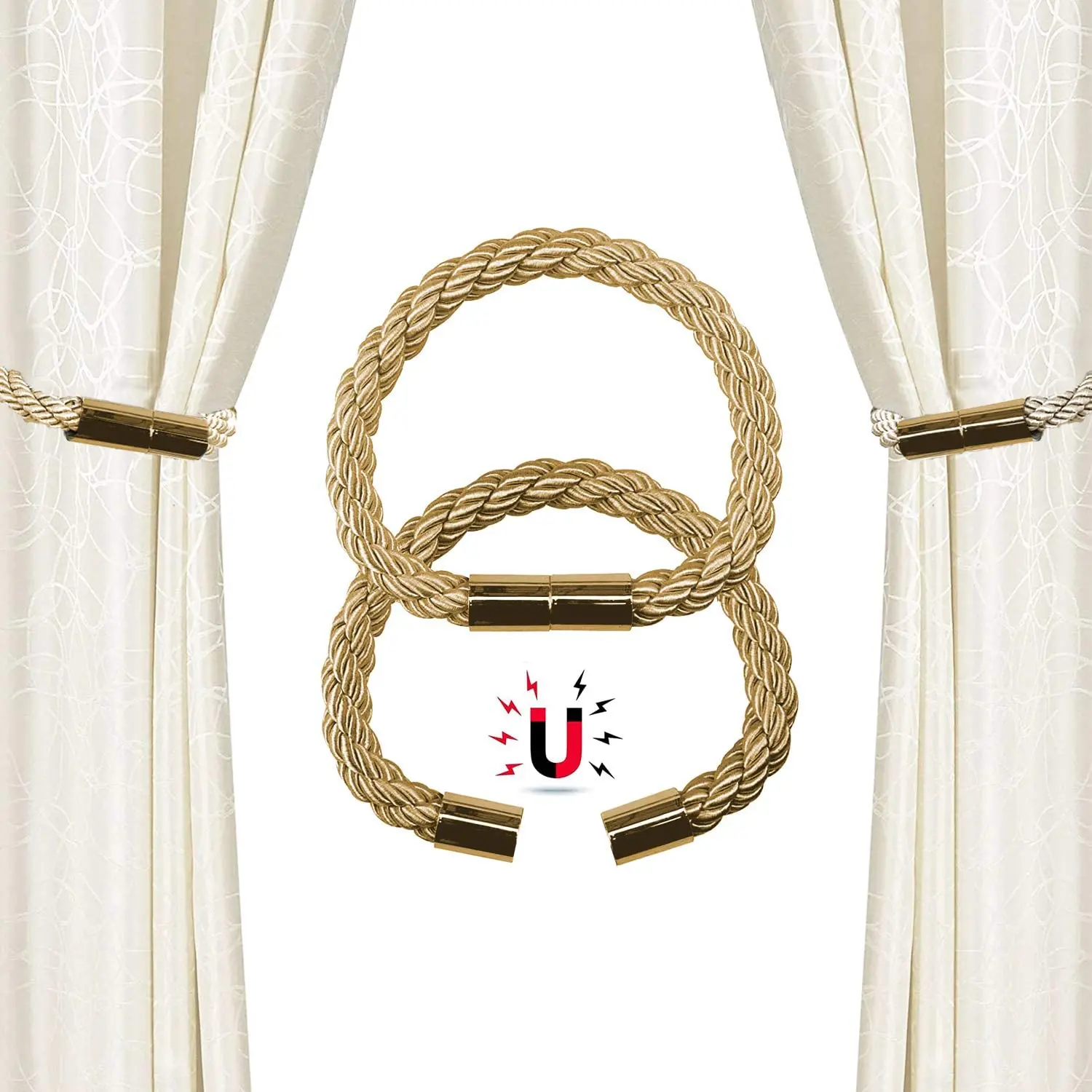 
2021 super hot curtain curtain cylindrical magnetic buckle is very practical and convenient 