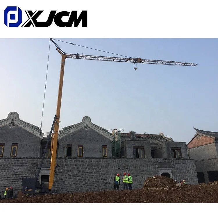 Jiufa Supplies Mobile Tower Crane for Sale Building Overhead Mini Folding 1 Ton CE Provided Bearing Truck Mounted Tower Crane