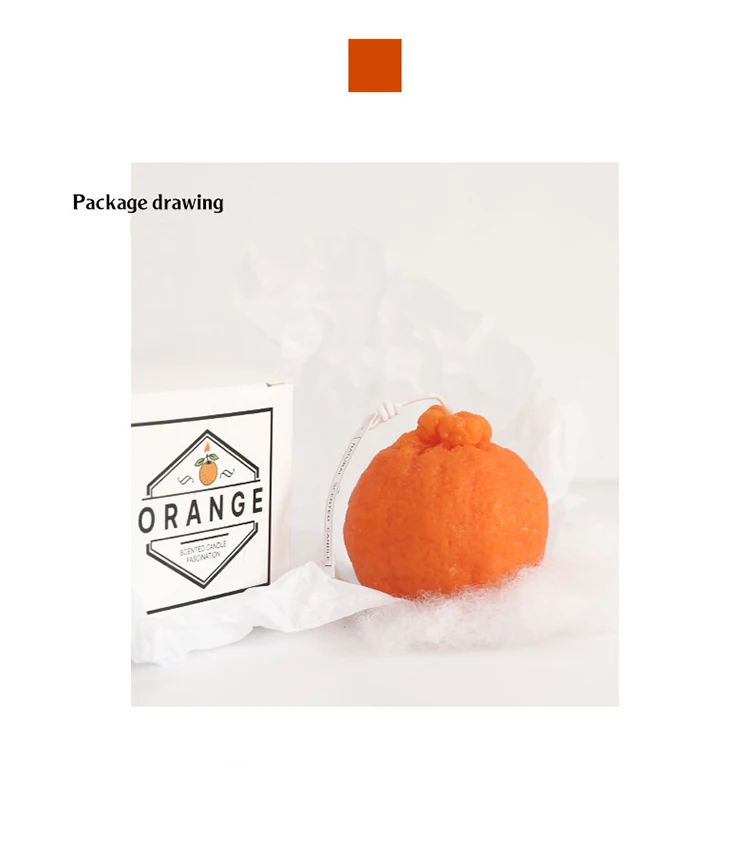 
Wholesale Korea cute orange scented cheese lemon scented candle gift girlfriend with souvenir home decoration 