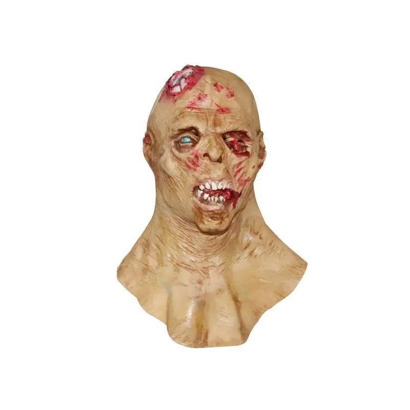 
Molezu OEM Manufacturer Halloween Horror Full Head Mask Creepy Costume Cosplay Zombie Mask for Masquerade Party 