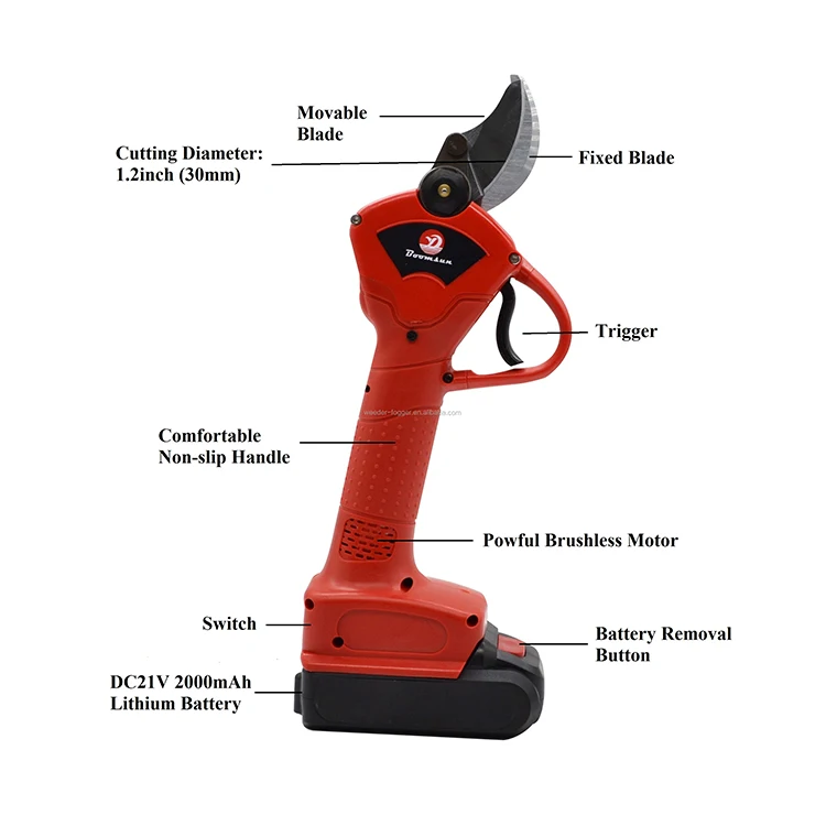 Electric Pruning Shear Apple Tree Battery Pruner And Garden Use Pruning Scissors