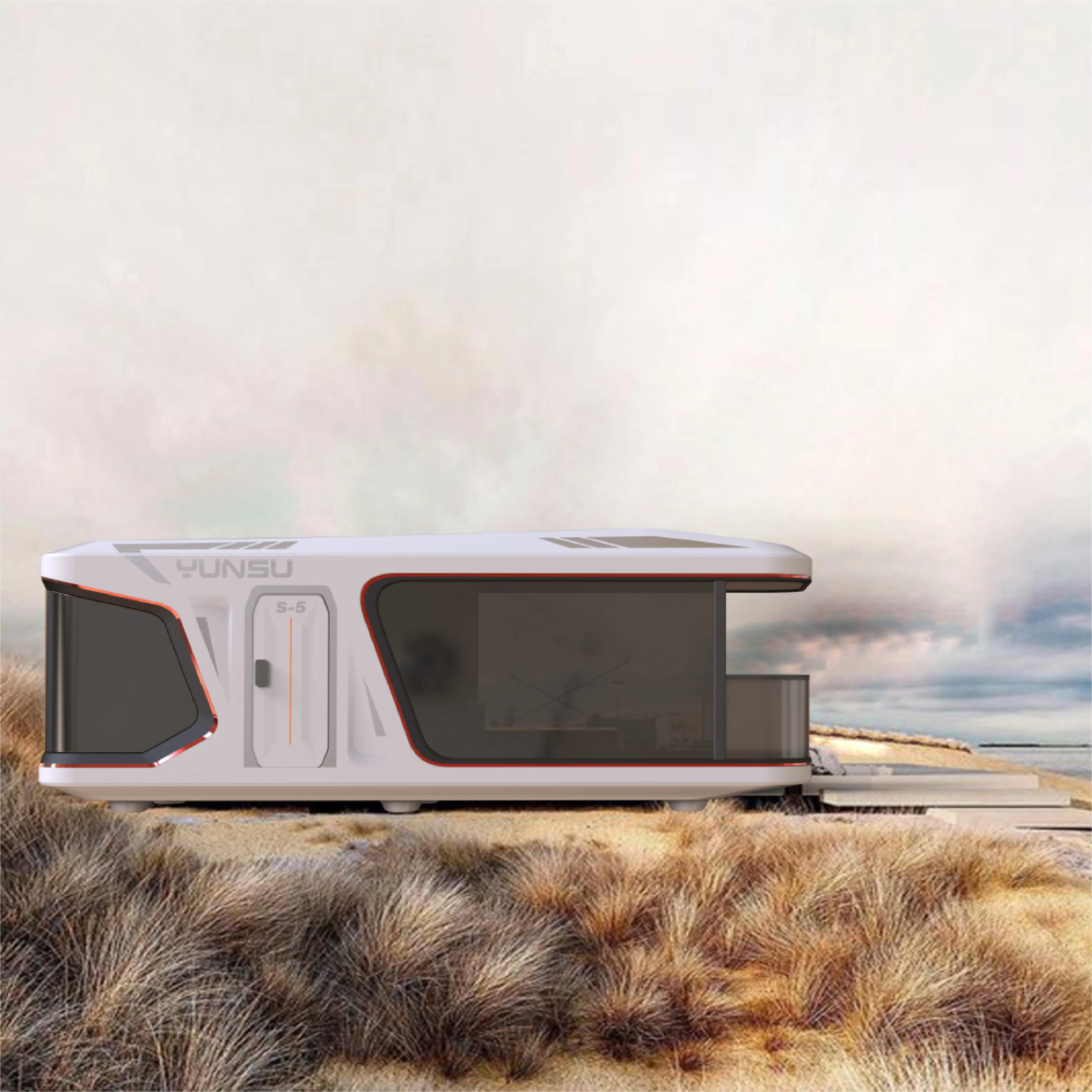 Luxury Small Prefab House Mobile Smart Hotel Outdoor Camping Modular capsule house