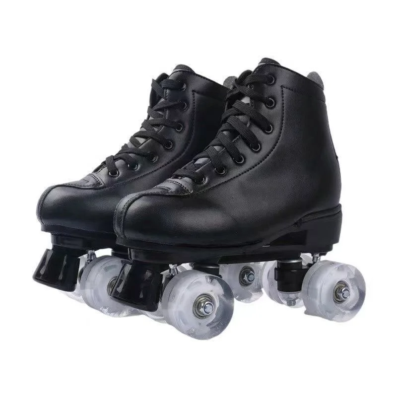 YSMLE Adult Hottest Custom Professional Rental 4 Wheels Non-adjustable Quad Skate Boots