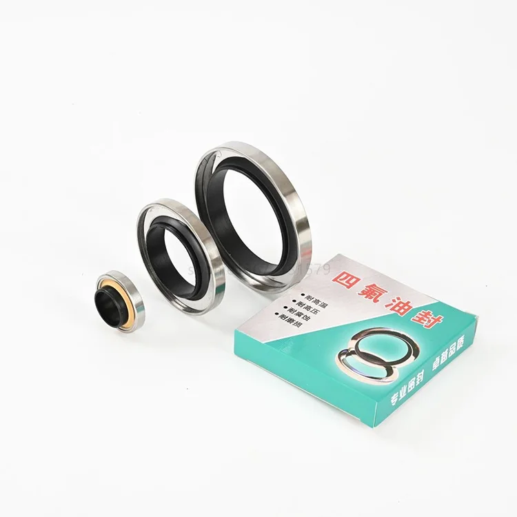 China Manufacturer Double Lip Air Compressor PTFE Coating Rotary Shaft PTFE Oil Seal