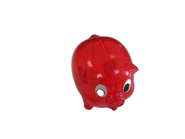 Big size piggy saving coin bank plastic pig money saving box Customizable LOGO cartoon custom piggy bank
