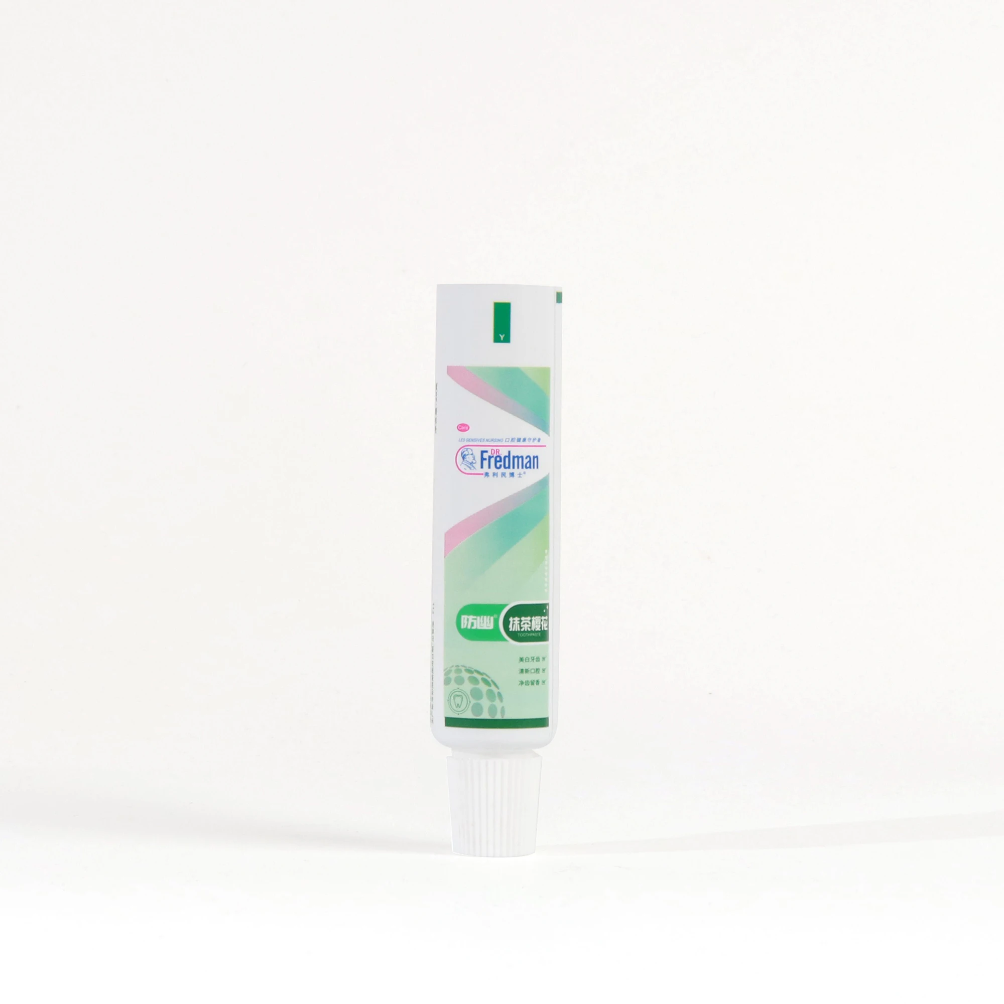 Customization 100g Empty Aluminum-plastic Soft Laminated Toothpaste Cosmetic Tube Packaging With Flip Cover