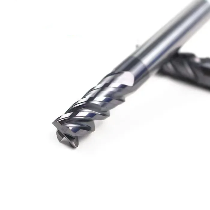 Carbide EndMill 4 6 8 10mm 4Flutes HRC55 Milling Cutter Alloy Coating Tungsten Steel Cutting Tool CNC Endmills