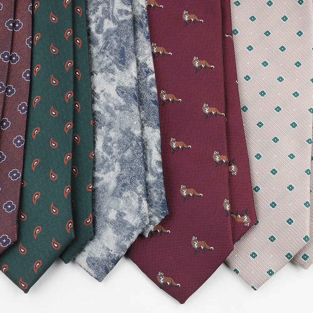Factory Direct Sell Floral Animal Tie Mens Wedding Tie Vintage Retro Colorful Neckties Women Accessory Ties