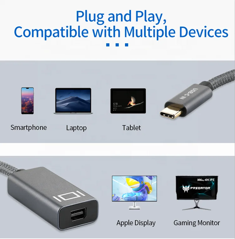  Ult-unite новые продукты 4K 60 Гц USB Type C к мини-кабелю