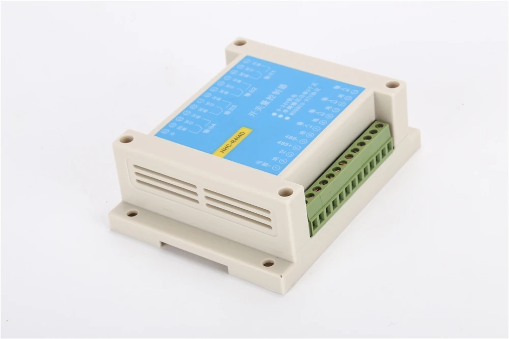 MOD-BUS RTU Protocol 4 in 4 out Control Relay Module RS485 Switch Input And Output PLC Module