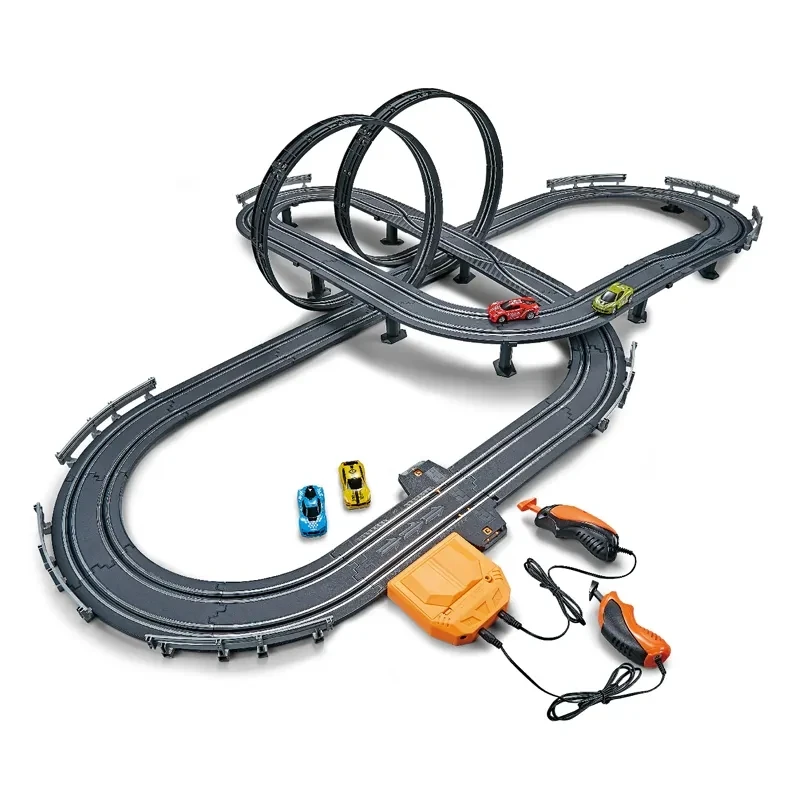 Wholesale Kids Race Track Toy Car Electric Slot Car Racing Track Set Toy Slot Car 1/64