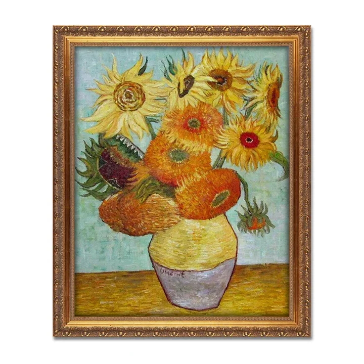 customized resin board DIY Van Gogh sunflowers famous painting kit for adults or kids as a gift