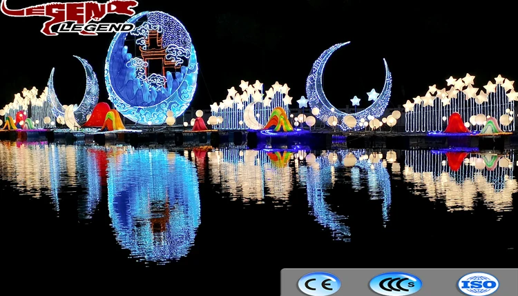 Moon Lantern Mid-Autumn Festival Decoration Lantern Outdoor Indoor Water Lantern