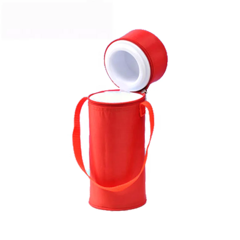365T Red Personalized Single Water Warmer Insulated Baby Feeding Bottle Cooler Bag Bottle