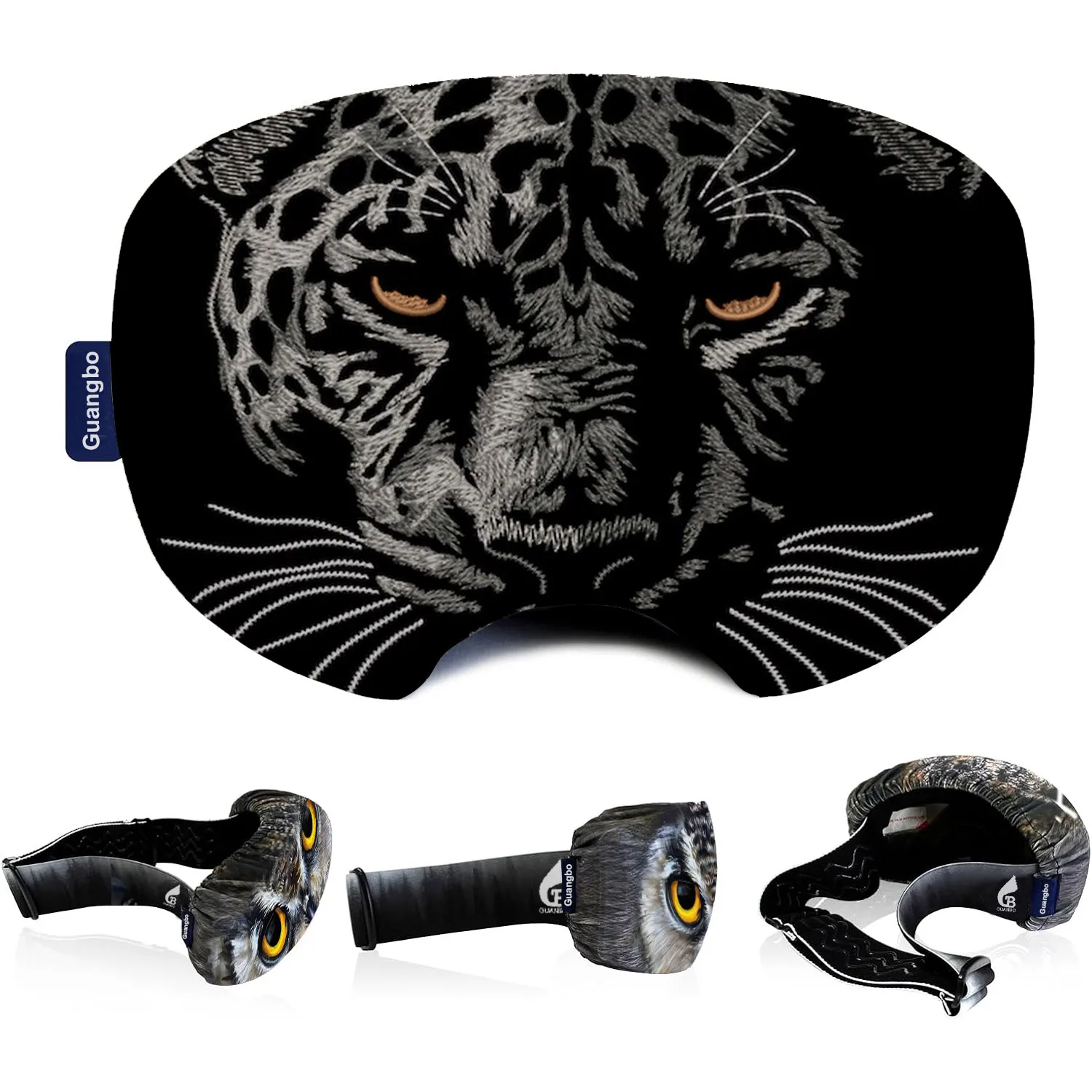 Custom Spandex Cover Skiglasses Ski Goggle Covers Recycled Material Rpet Microfiber Protective For Ski Goggles