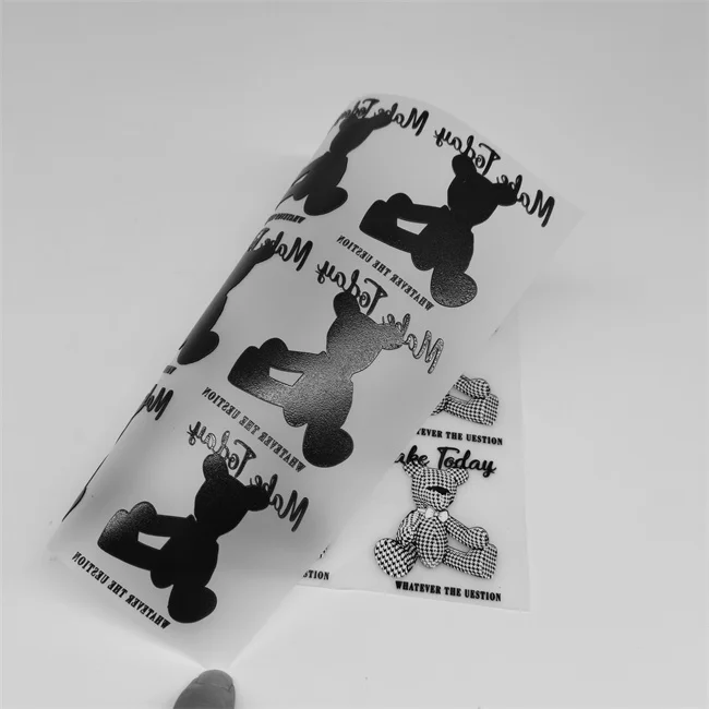 Custom Clothing Brand Personal Design Logo Print Label High Quality Silicone Heat Transfer Care Label for Clothing