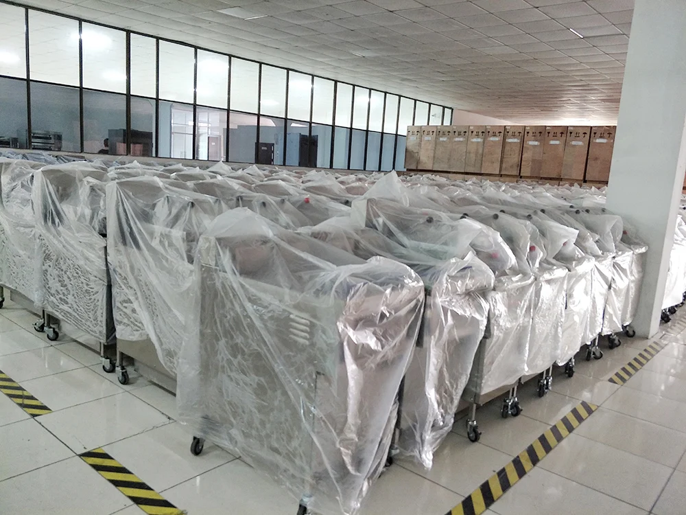 6 head factory direct sale high quality pressure cooker/automatic chicken fryer machine