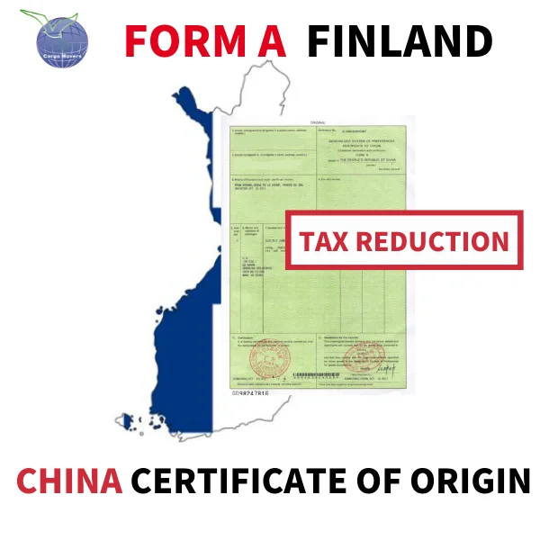 Сертификат происхождения для импорта Финляндии