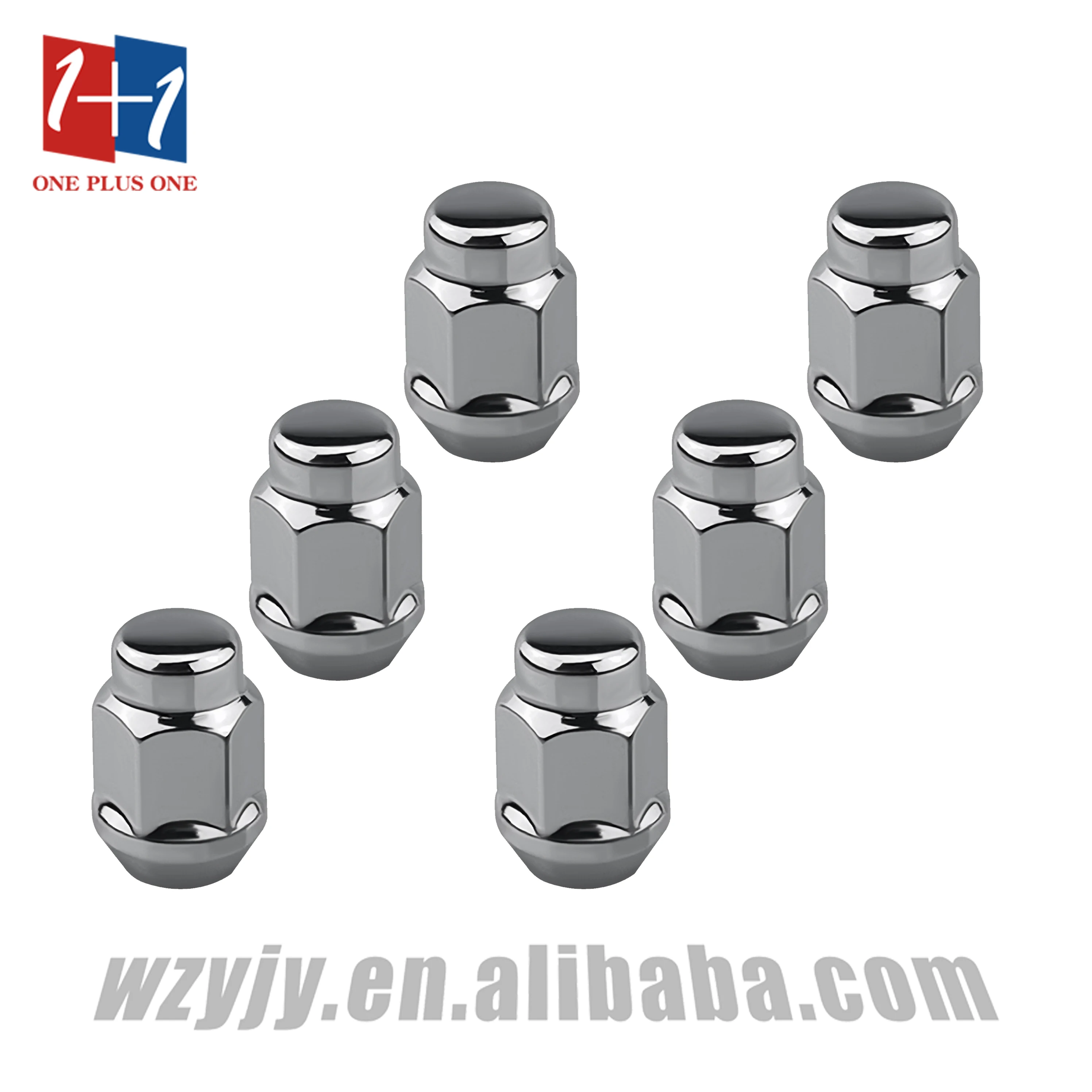 YJY PTD04 HEX21 хром 35 мм короткие зажимные гайки M14