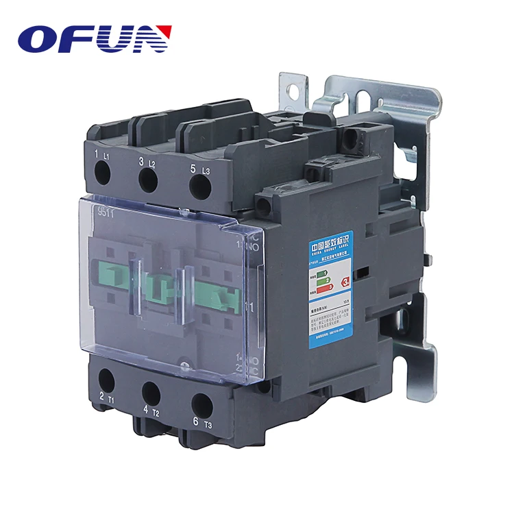 
OFUN China Factory Cheap Price LC1 D95 95A Three Phase Electriacal AC Contactor 