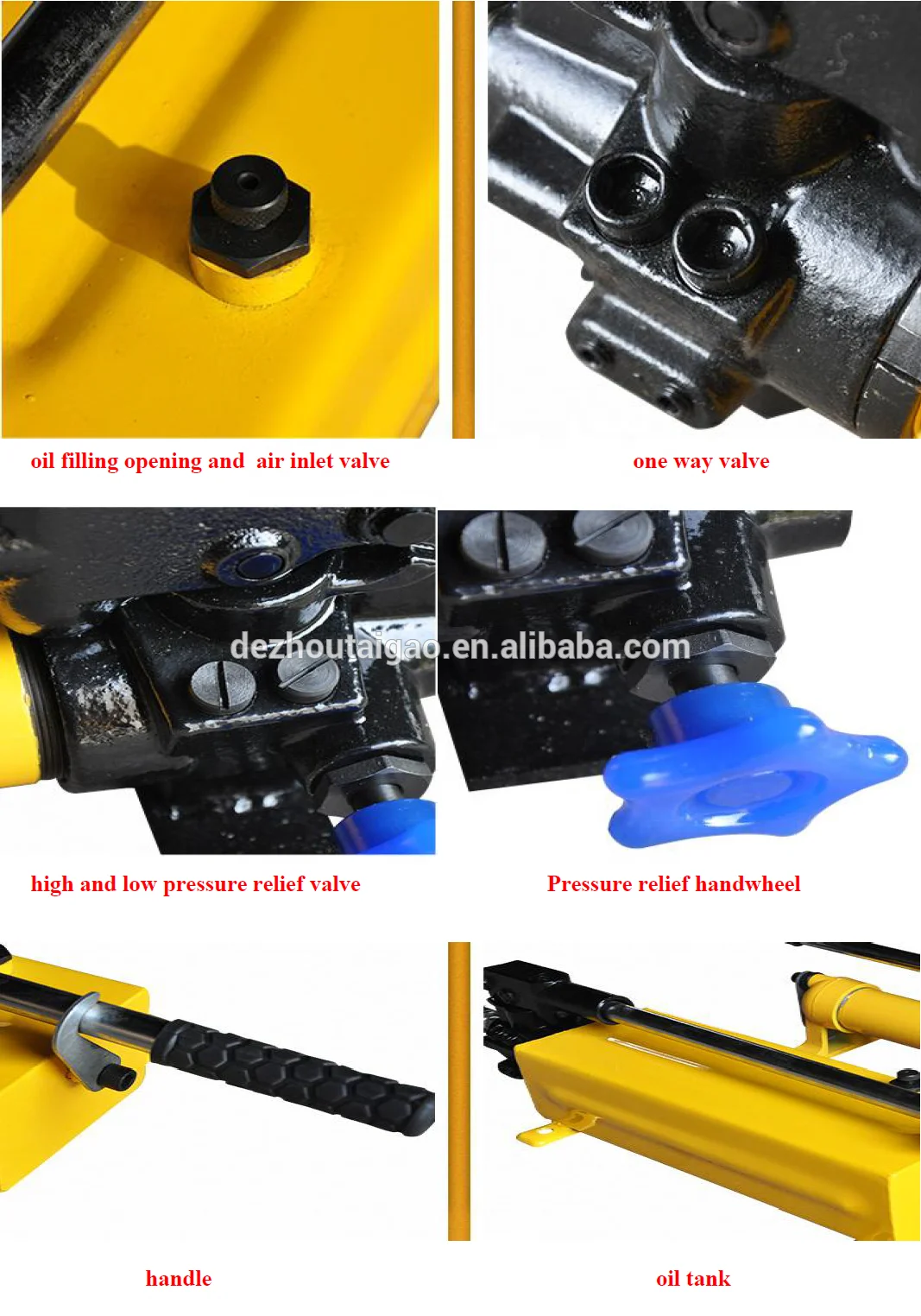 10000PSI High Pressure Pump Hydraulic Cylinder Oil Hand Manual Pumps