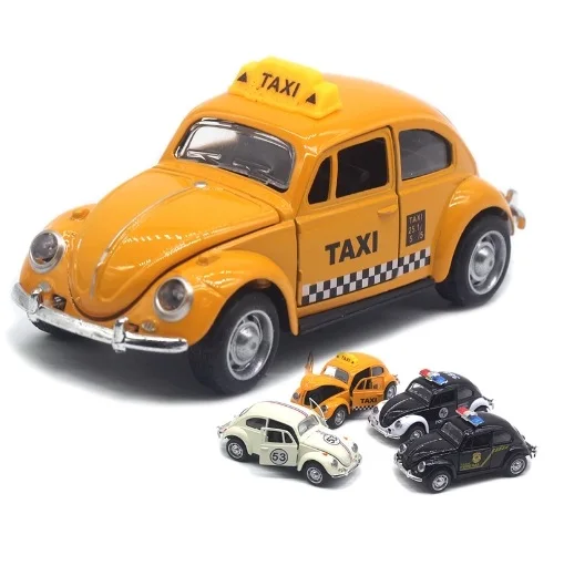 1:32 car model retro metal car taxi car toy