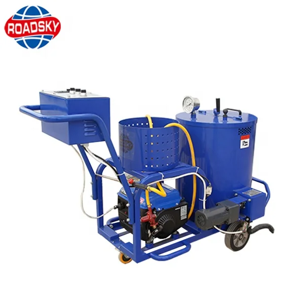 
hand push gasoline engine crack sealing machine for pavement 
