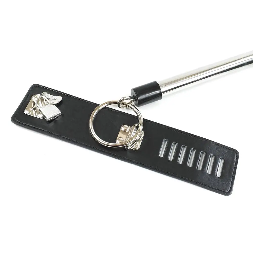 Women Sex Fetish Bondage Wrist Restraint Sex Toys For Couples Leather Ankle Cuffs Stainless Steel Spreader Bar WIth Neck Collar