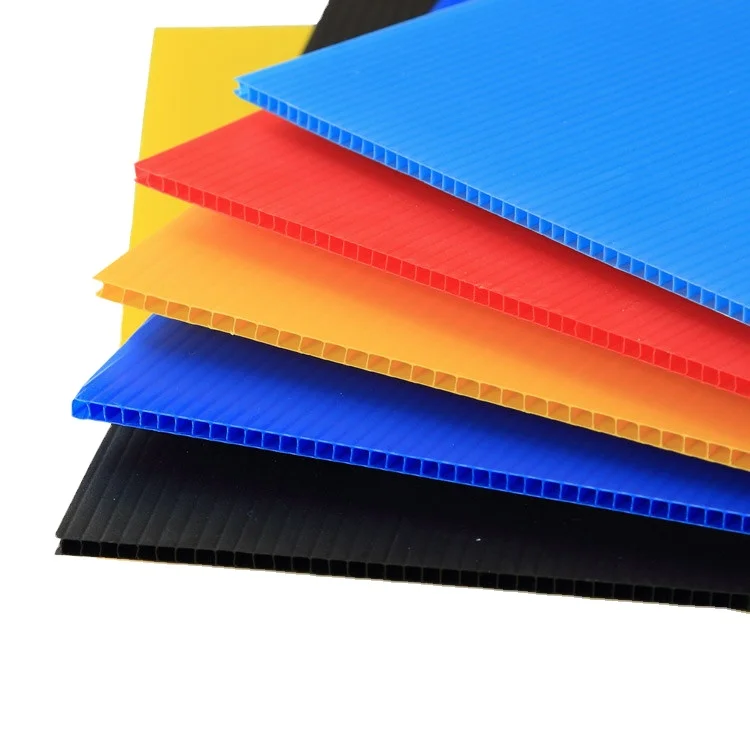 2mm 3mm 4mm 5mm 6mm fluted boards hollow pp corrugated plastic correx sheets sheet