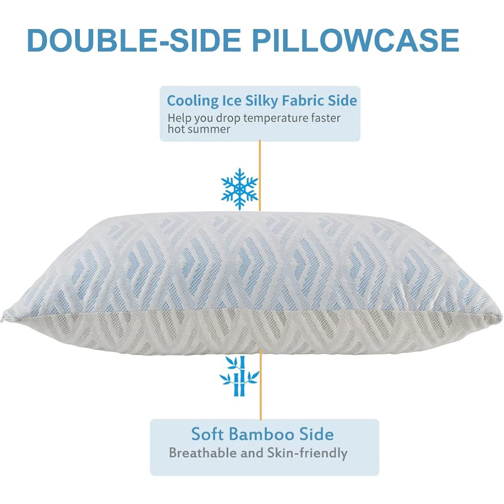 COOLING Amazons best sellers medical orthopedic pillow cervical neck bamboo pillow case aqua gel almohada viscoelastica cool gel pillow