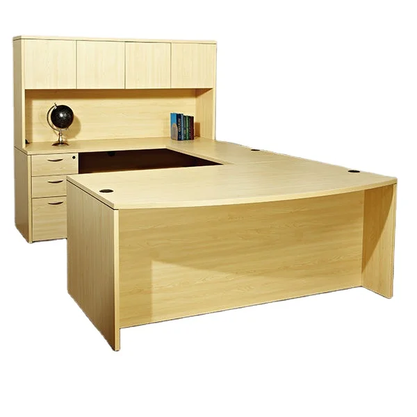 Hot sales Modern Office Furniture U-shaped and Hutch boss office Desk