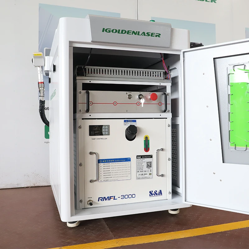 Pulse  1000w 300W 500W  1000W Air-cooled for Wood Paint High Precision Pulse Laser Cleaning Machine