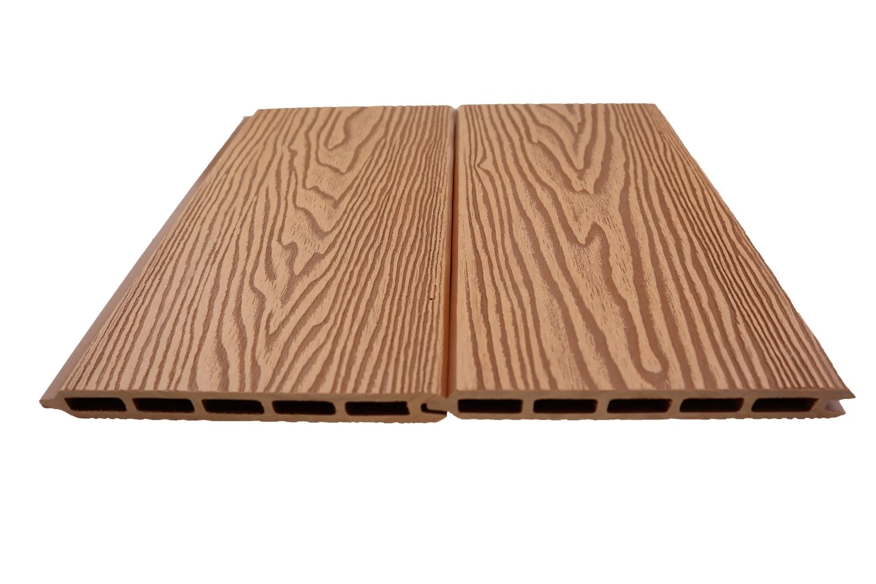 High Quality 3D Embossed WPC Fencing Outdoor Courtyard Garden Privacy Wood Plastic Composite Fence