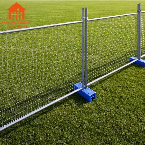 High quality 6ft australian hot dip galvanized free standing temporary fence for sale