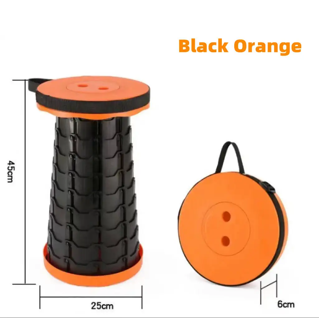 Wholesale Outdoor Portable Folding Stool Adjustable Plastic Retractable Fishing Chair with Train Stall for Train Watching