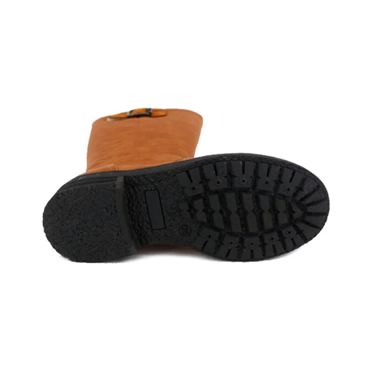 Choozii Leather Ladies Winter Boots Side Zip Wholesale Newest Design Children Girls Long Boots Cowgirls Thigh High Boots